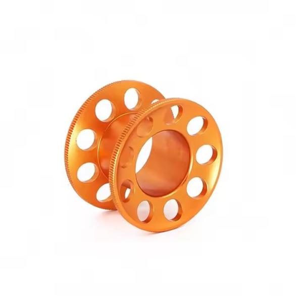 Small Lightweight Dive Line Reel Aluminum Alloy Frame 15M For Snorkeling Diving