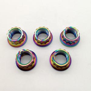 GR5/Ti6AL4V 12 Point Flange Nut Titanim Gr5 Material M5 M6 M8 ISO9001