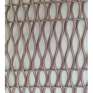 Rose Gold Steel Weave Architectural Woven Wire Mesh With Painting For Railing