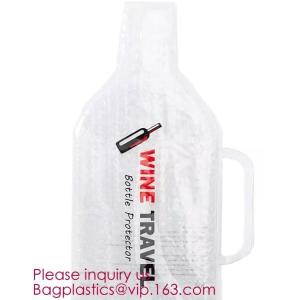 Reusable protector cover holder bag,protector plastic bubble bags for wine
