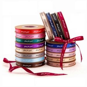 China 25 yards / piece Gift Packing Materials Polyester Satin Ribbon For Gift Wrapping on sale