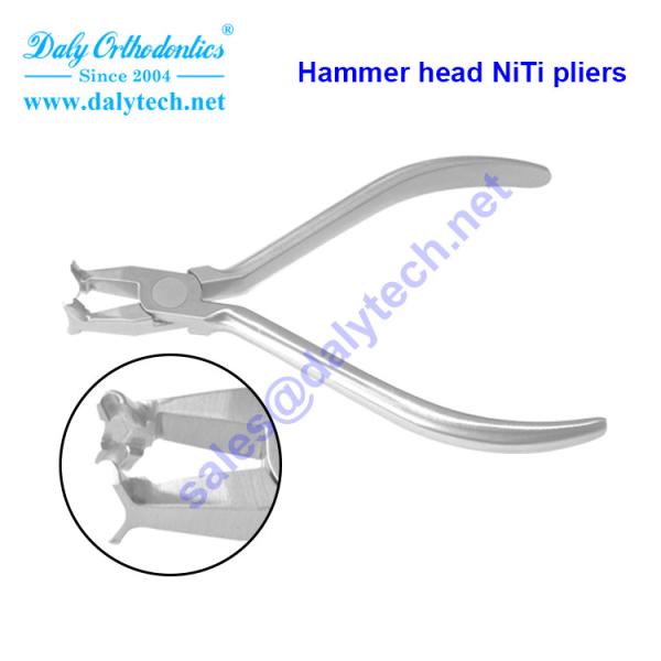 Hammer head NiTi pliers of forceps dentales from orthodontics inc
