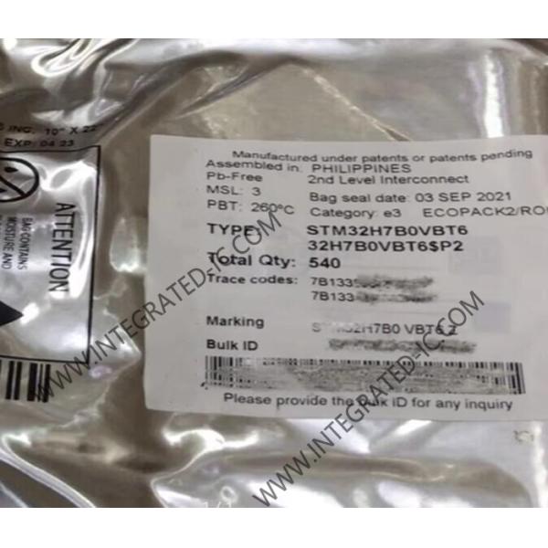 Quality STM32H7B0VBT6 Microcontroller MCU 280MHz High performance ARM Microcontrollers LQFP100 wholesale