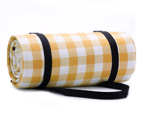 Spring Autumn Outdoor Picnic Accessories Knitted 150*200cm Fleece Picnic Blanket