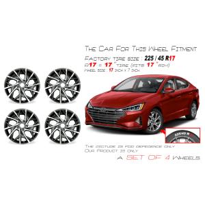 17" 17x7 Machined Grey Wheel For Hyundai Elantra 2019 2020 OEM Rim