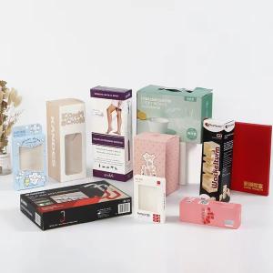 Fancy Birthday Kraft Cardboard Gift Box Packaging Paper Foldable White