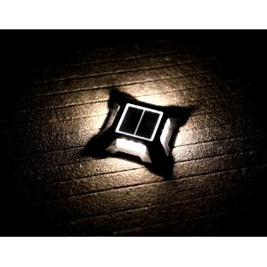 Solar LED Driveway Dock Lights Outdoor Warning Step Lights For Sidewalk Garden