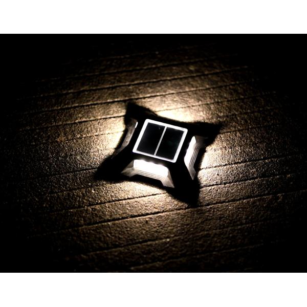 Quality Waterproof Solar Powered Dock Lights LED Stair Step For Driveway 123*123*23 MM wholesale