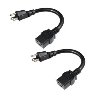 NEMA 5-15P to IEC C19 Power Cord 14AWG for Servers and PDUs