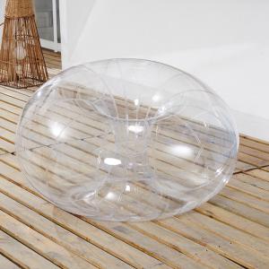 China 0.2 mm PVC material transparent balloon sofa 1m for kids play on grass or sit on on sale
