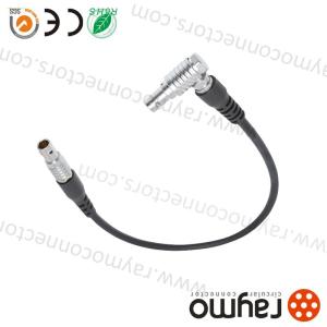 Right Angle 0B FHG Plastic Push Pull Connectors Black Chrome Plated