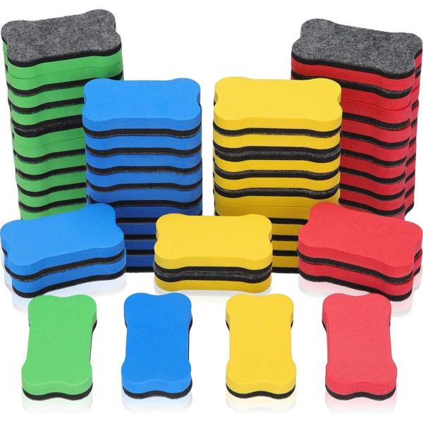 Quality Blackboard Magnetic Dry Eraser Yellow Bone Shape 2.76 *1.57 Inch wholesale