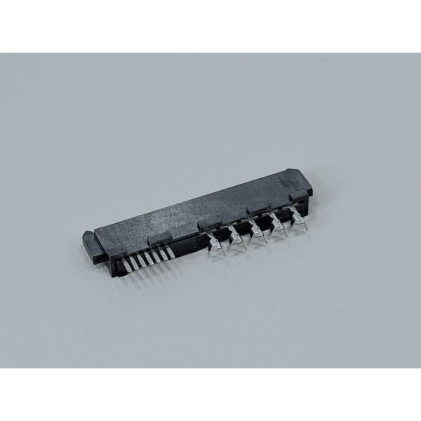 High-Speed SAS 29P IDC Female Pin Connector 180° with Locating Peg, Phosphor Bronze Terminals & 15U" Gold Plating | Electrical PCB Wire Cable