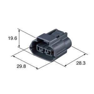 Push Pull Sumitomo Automotive Connectors 6189-0617 2.90mm Insulation Height