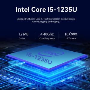 6 Ethernet Firewall Mini PC With Intel Core i5 1235U Processor And DDR4 RAM