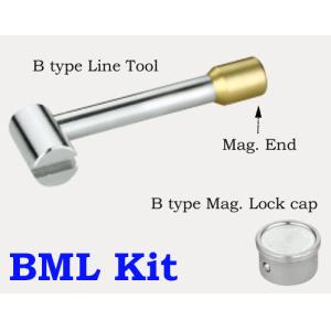 1104 Linear style Magnetic Lockable Ball Valve with built-in Bottom Meter Outlet
