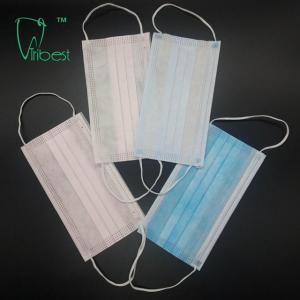 Anti Bacteria Disposable Non Woven Face Mask 3 Ply Surgical With Tie On