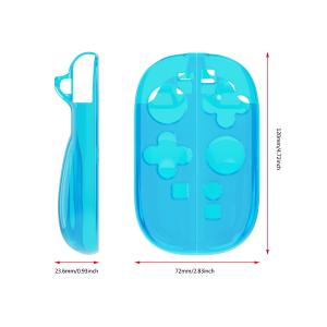 Durable Crystal Clear Left and Right Joy-Con Handle TPU Protective Case for