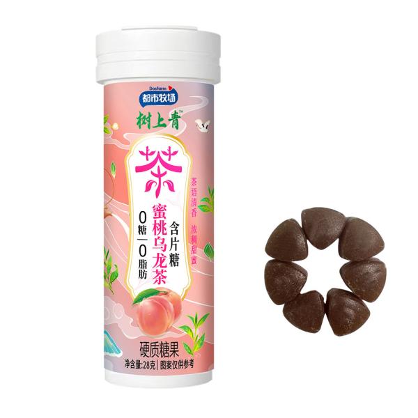 Quality Healthy Hard Candy With Peach Oolong Tea Flavor And Low Calories Lozenge Manufacturer wholesale