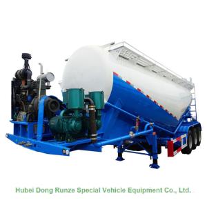 China High Tensile Steel Tank Semi Trailer For Cement Carrier 60cbm 3 Axle V Shaped on sale