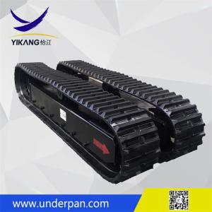 Hydraulic crawler rubber track undercarriage system for mobile crusher drilling rig mini excavator