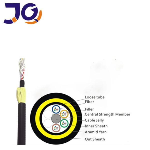 Good Quality Factory Price 24Core 48Core SM G652D Single-Sheath All-Dielectric ADSS Aerial Fiber Optic Cable