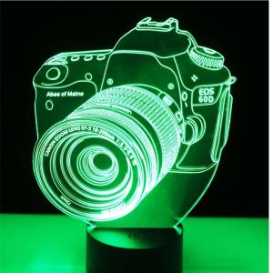 CE Camera 3d Printer Night Light 3D 05 Change 7 Colors Light