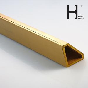 C38500 Metal Alloy Copper Brass Extrusions Sections Brass Extruding Profiles