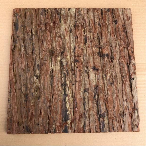 300*300mm Standard Size Frist-Layer Fir Bark tiles with Cork Back for Wall