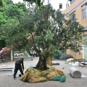 UV-Resistant large 5m customized olive tree artificial with Trunk Realism