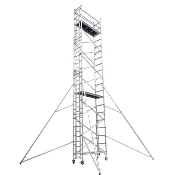 Quality Folding Aluminium Scaffold Tower Ladder Frame Mobile Aluminum Scaffolding wholesale