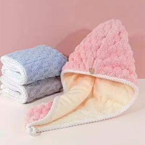 China Double-Layer Thickened Microfiber Head Wrap – Fast Drying, Frizz-Free, and Luxuriously Soft on sale