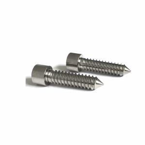 Size M16 ASTM GR5 Self Tapping Titanium Screw Bolts 65mm Length