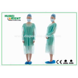 CE MDR PP PE Disposable Medical Gowns With Knitted Wrist