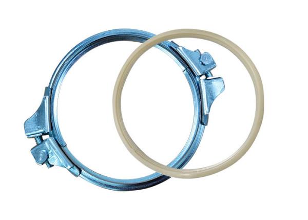 Quality Air System Spiral Pipe Galvanized Pipe Clamp Ventilation Quick Release Locking Rapid Pipe Clamp Dust Hoop Clamps wholesale