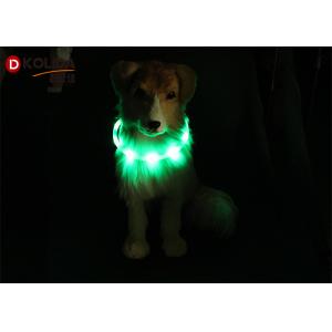 Silicon Waterproof USB Rechargeable Dog Collars That Light Up In The Dark