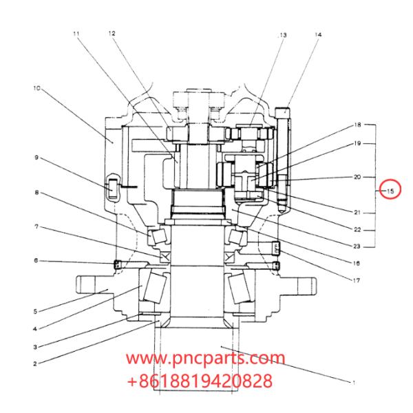 SK60 Planetary Gear YR32W00002S015 Swing Gear Spare Parts Producer