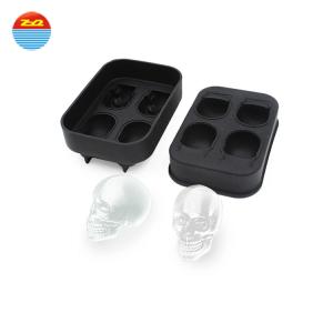 Skull Shape Silicone Ice Trays Easy Mold Release Any Color Available