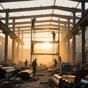 Q235B Steel Structure Building Customized Metal Workshop