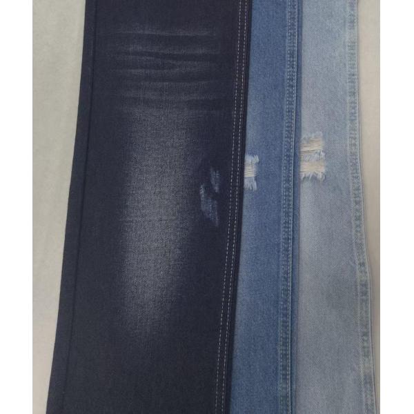 Quality 85%Cotton No elastic Cotton Polyester DARK INDIGO 170cm Denim fabric  8x7 JSD3258 wholesale