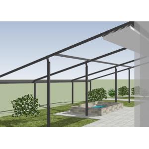 Aluminium Retractable Awning Customized Screen Pergola With Led Lights