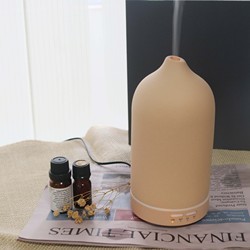 Homefish Ceramic Ultrasonic Aroma Diffuser With Led Light Essential Oil Perfume