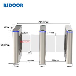 Swing Width 500mm Airport Swing Gates Face Recognition Access Control