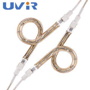 China Custom Halogen Ring Infrared Heating Lamp 24V-575V Gold Coated on sale