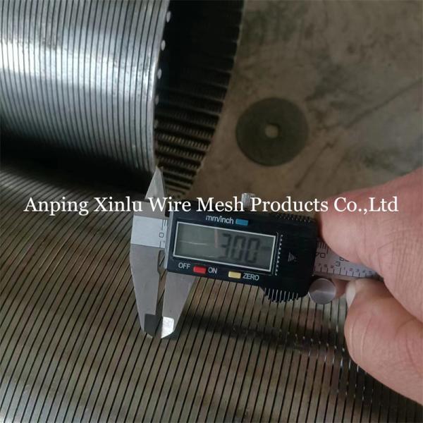 1.0mm Slot Vee Wrapped Water Deep Well Screen Pipe With Male Female Threaded