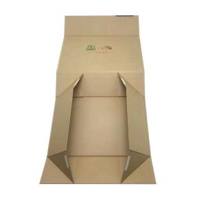 Magnetic Closure Recycled Paper Gift Boxes Ribbon Handle Rectangular Folding