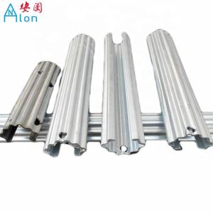 H Hole Type 8FT Length Vine Plant Support Pole , Vineyard Fence Posts Silver