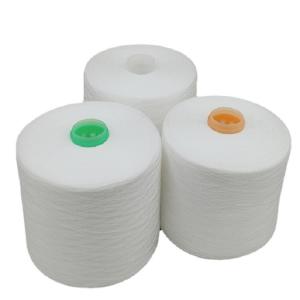 China Supplier Raw white 100% Spun Polyester Yarn 40/2 40/3 50/2 60/2