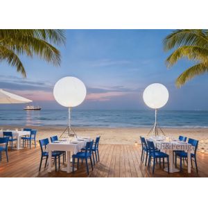 White Inflatable Balloon Activity Decoration Lighting LED 800w