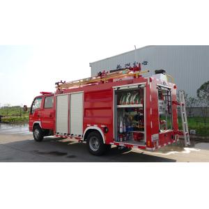 96KW Mini Rescue Fire Trucks With Water Foam Powder Multifunctional